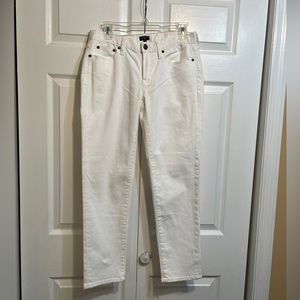 NWT J.Crew Toothpick Ankle Jeans Women Size 29 Super Skinny Stretch J Crew White